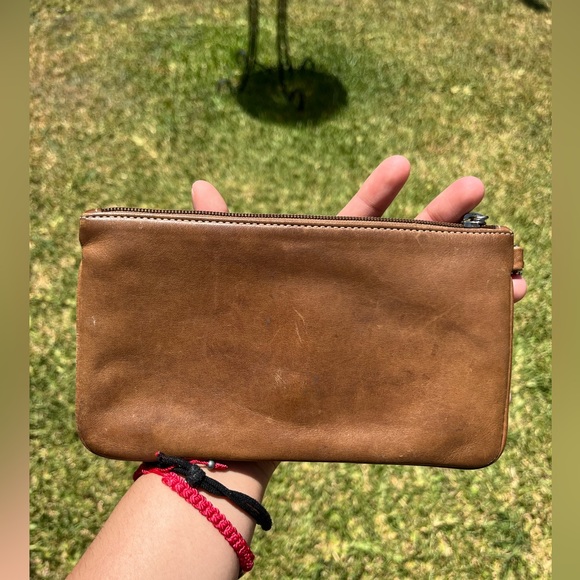 Coach light brown wristlet wallet - Picture 6 of 8